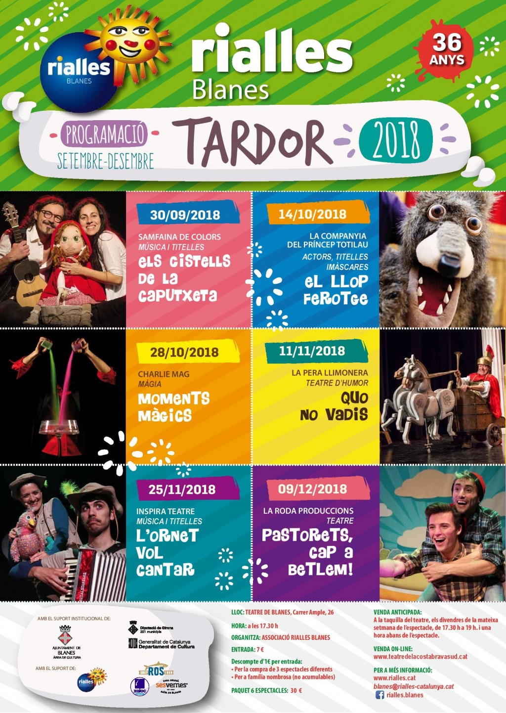 PROGRAMACIÓ RIALLES BLANES TARDO-2018