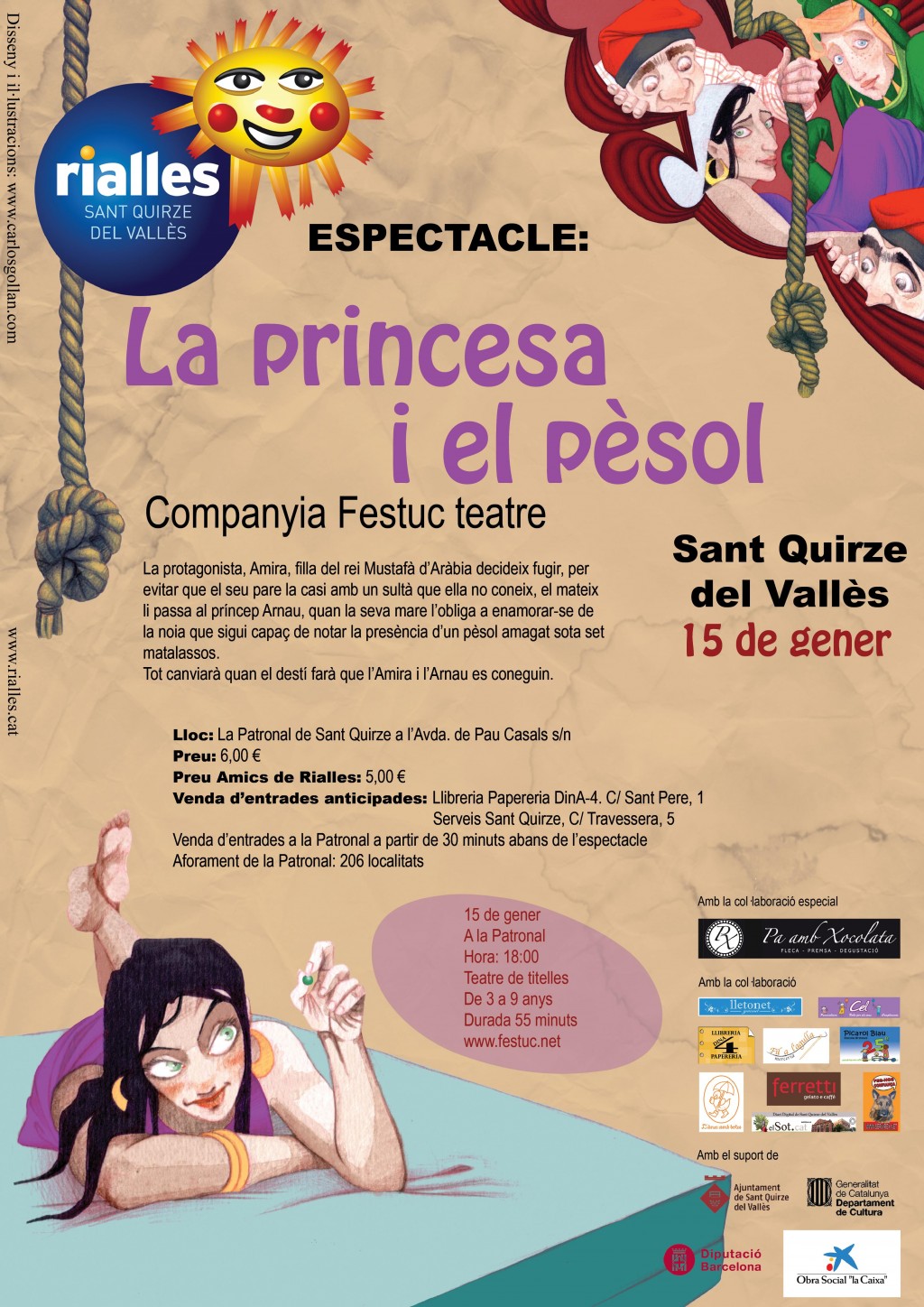 CARTELL DE LA PRINCESA I EL PESOL