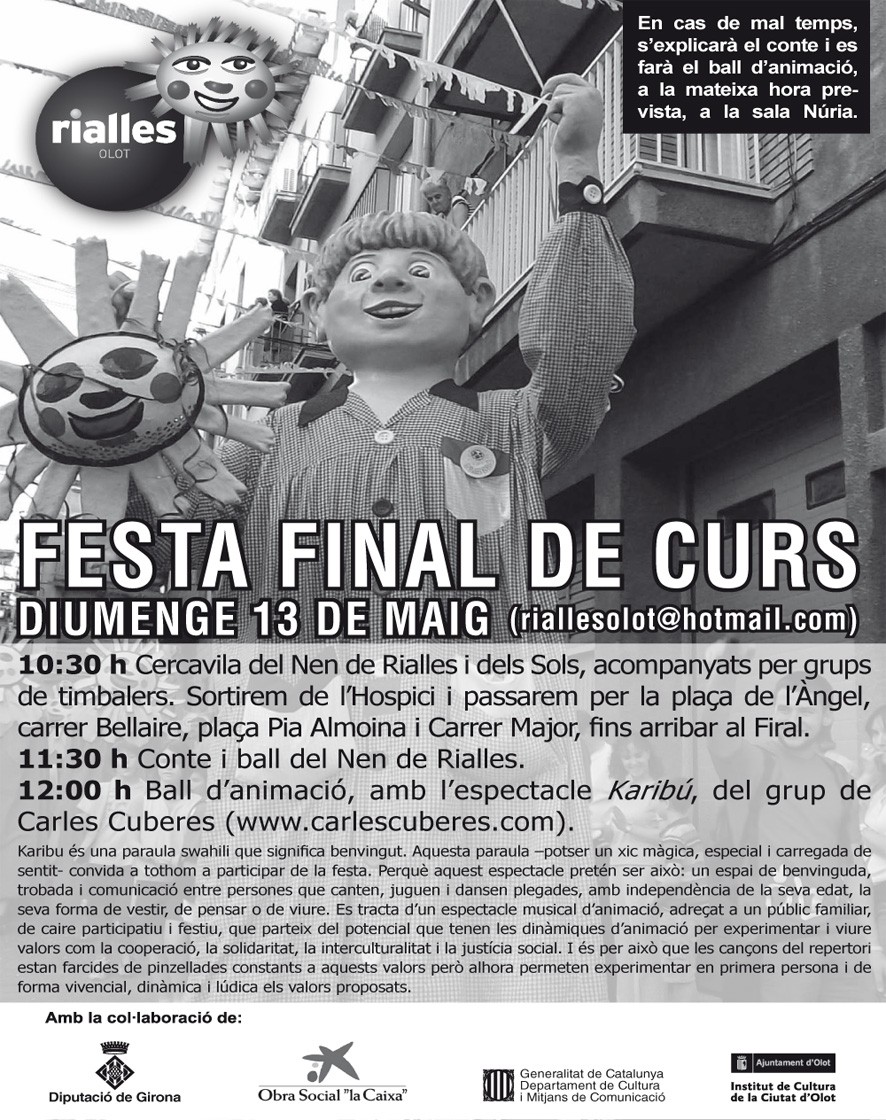 FESTA DE FI DE CURS A OLOT 13-05-2012